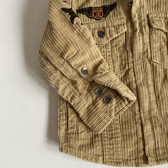 Hurley Corduroy Zip-Up Overshirt 12 Months - Picture 4 of 12